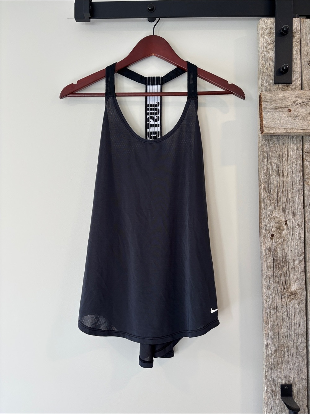 Nike Women’s Black Mesh Drape Racerback Training Tank